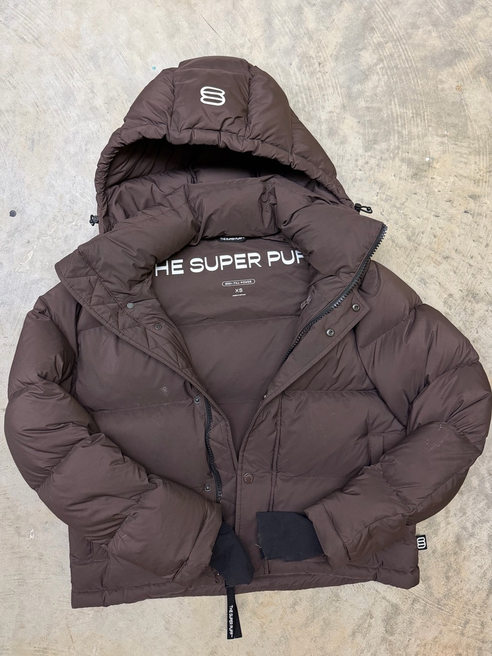 Aritzia The Super Puff Puffer Jacket - Dark Brown